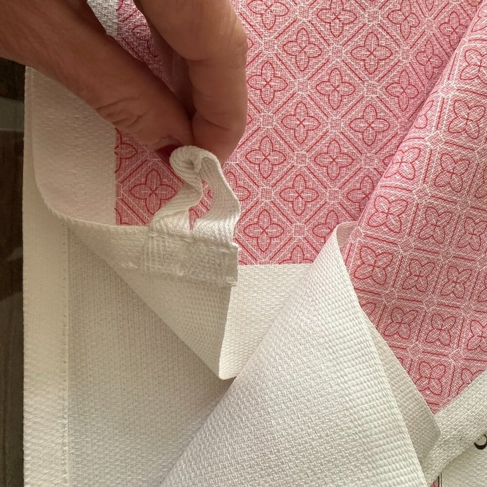 Retro 100% Cotton, Pink, Oversized Kitchen Towel – Great Gift (Fiddler’s Elbow) - Picture 4 of 5